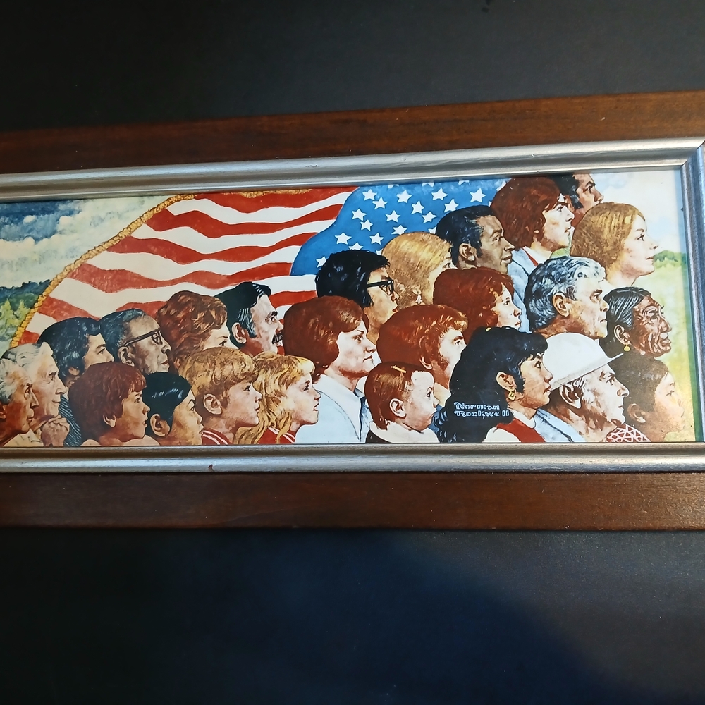 Norman Rockwell Artwork with Diverse Faces Porcelain Tile (Limited Edition)